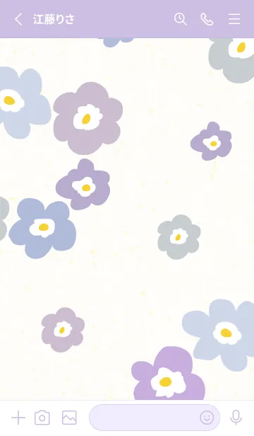 [LINE着せ替え] 6色の花輪23の画像2