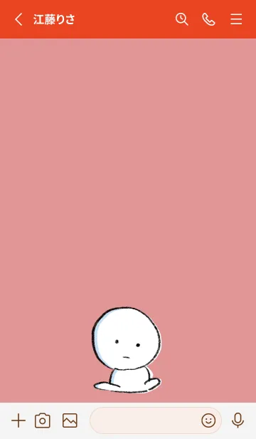 [LINE着せ替え] 赤 : まるの着せ替え 2の画像2