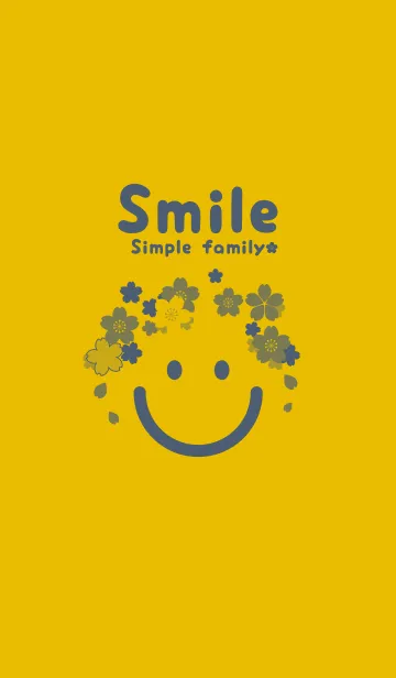 [LINE着せ替え] スマイル＆桜 トパーズの画像1