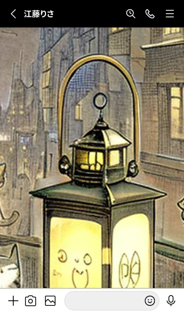 [LINE着せ替え] 猫紳士街_#FB122。の画像2