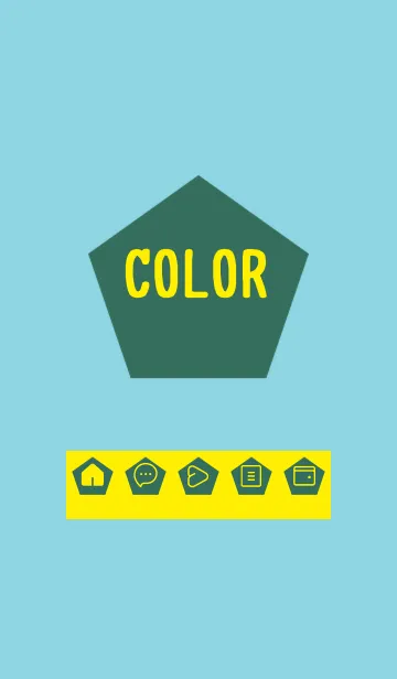 [LINE着せ替え] green color I56の画像1