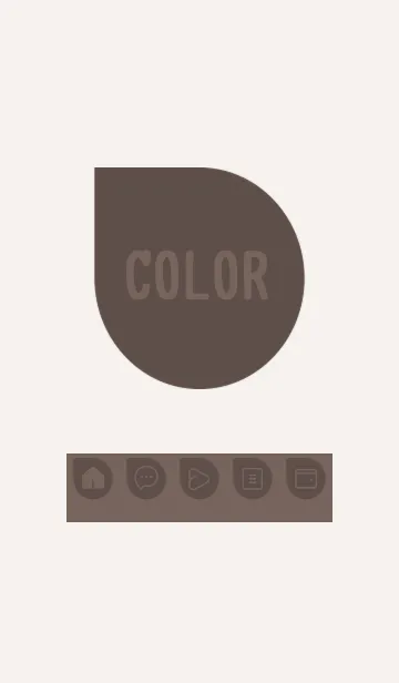 [LINE着せ替え] beige color J26の画像1