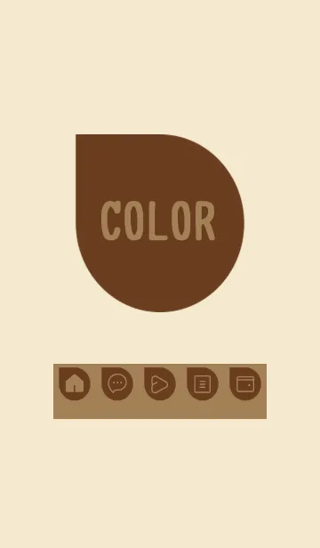 [LINE着せ替え] beige color J30の画像1