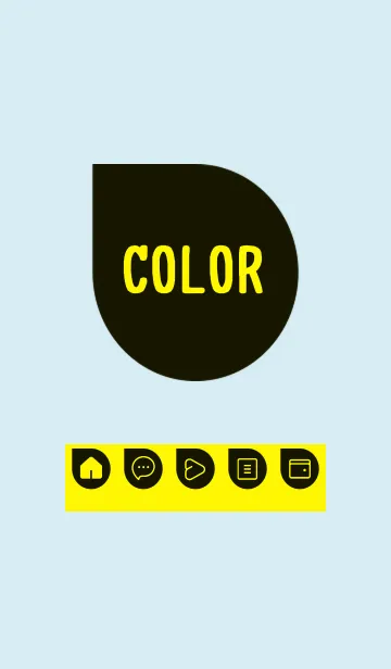 [LINE着せ替え] blue color J27の画像1