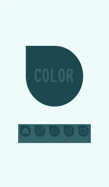 [LINE着せ替え] blue color J28の画像1