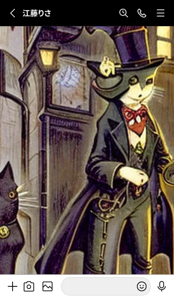 [LINE着せ替え] 猫紳士街_#FC123。の画像2