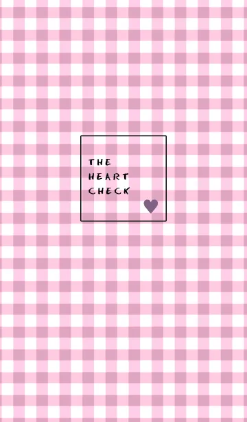 [LINE着せ替え] ザ ハート チェック .49の画像1