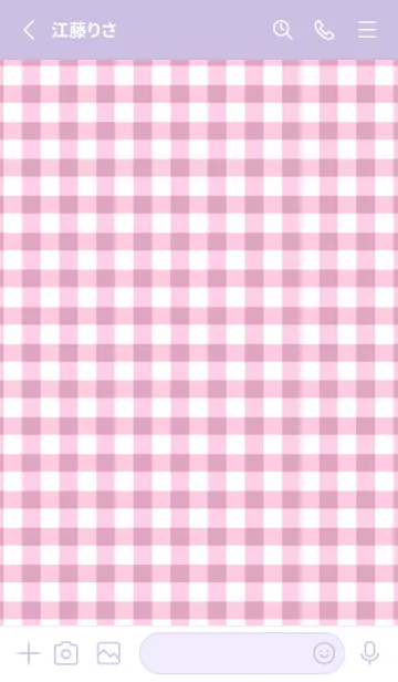 [LINE着せ替え] ザ ハート チェック .49の画像2