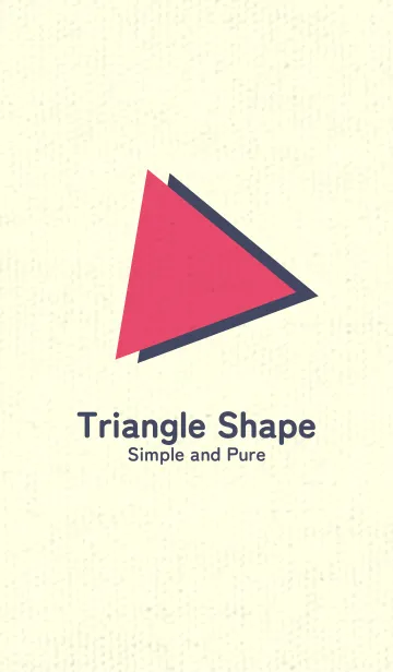 [LINE着せ替え] 三角型の着せかえ フクシャパープルの画像1