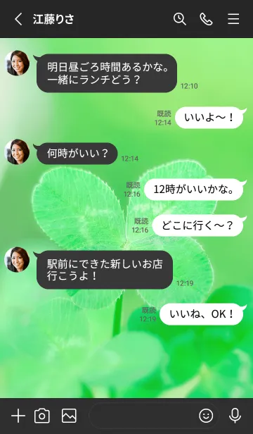 [LINE着せ替え] 四つ葉のクローバー Vintage Lens #4-20の画像3