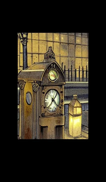 [LINE着せ替え] 猫紳士街_#FC117。の画像1