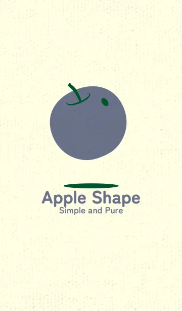 [LINE着せ替え] りんご型のきせかえ 深緑の画像1