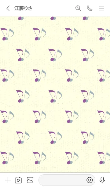 [LINE着せ替え] Clef dot カンパヌラパープルの画像2