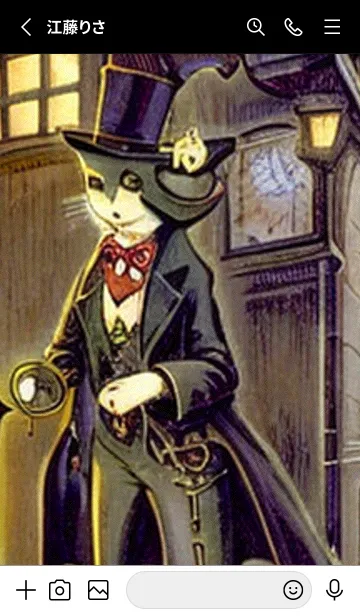 [LINE着せ替え] 猫紳士街_#FC111。の画像2