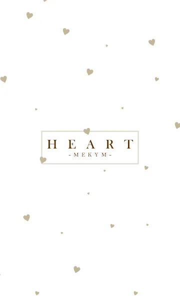 [LINE着せ替え] HEART BEIGE-SIMPLE.MEKYM 28の画像1