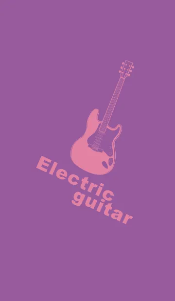 [LINE着せ替え] ELECTRIC GUITAR CLR カンパヌラパープルの画像1