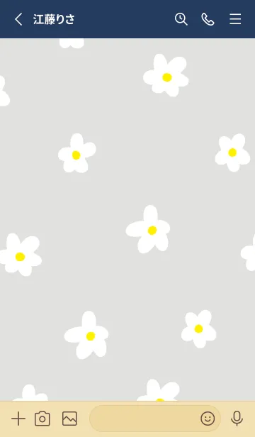 [LINE着せ替え] 白い花が舞う10の画像2