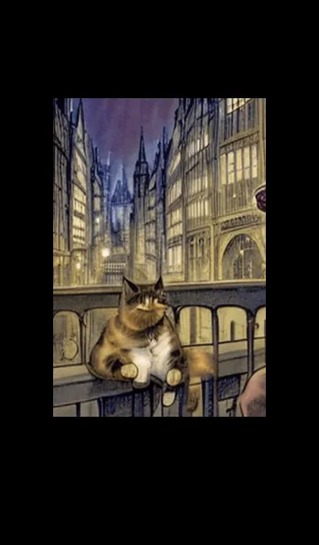 [LINE着せ替え] 猫紳士街_#FC18。の画像1