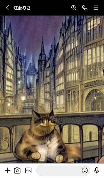 [LINE着せ替え] 猫紳士街_#FC18。の画像2