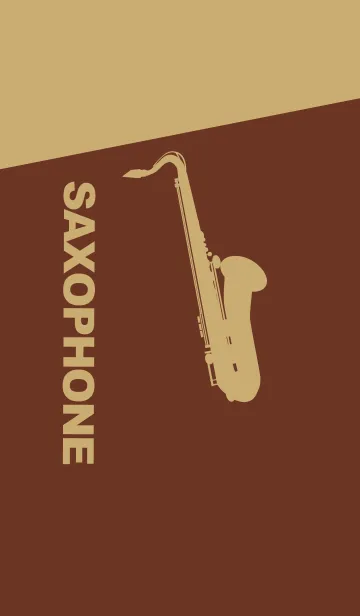 [LINE着せ替え] Saxophone CLR チョコレートの画像1