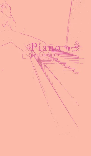 [LINE着せ替え] ピアノ演奏  シーシェルピンクの画像1