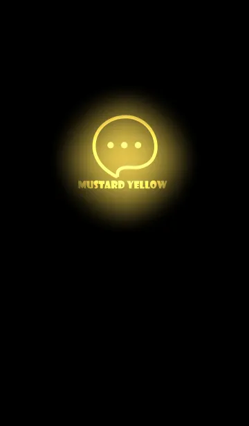 [LINE着せ替え] Mustard Yellow Neon Theme V4 (JP)の画像1