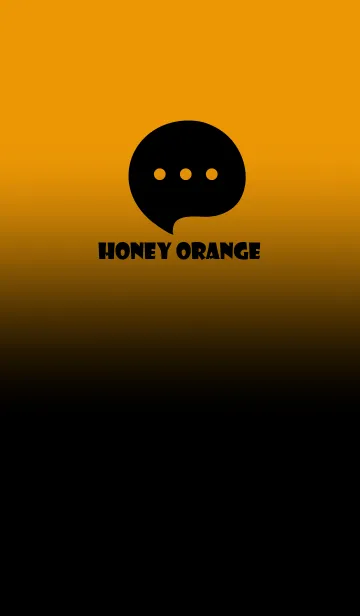 [LINE着せ替え] Black & Honey Orange Theme V4 (JP)の画像1