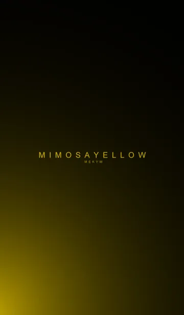 [LINE着せ替え] MIMOSAYELLOWLIGHT -MEKYM-の画像1