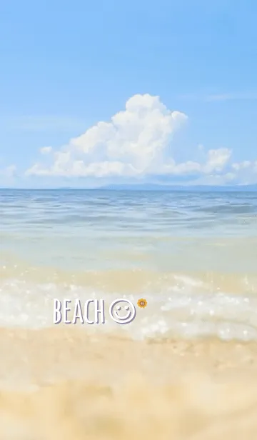 [LINE着せ替え] 海辺 ひまわり<パープル>の画像1