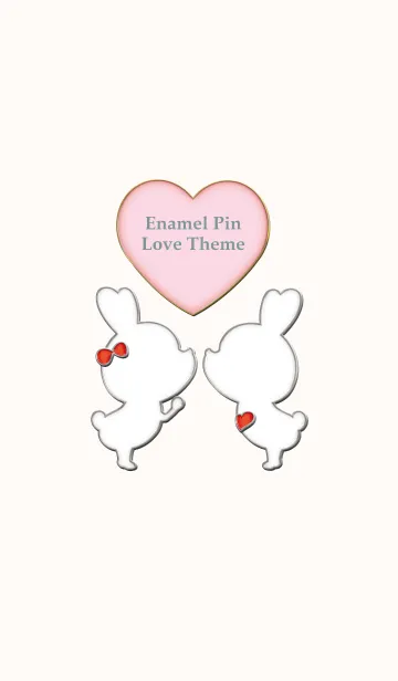 [LINE着せ替え] Enamel Pin LOVE Pair 31の画像1