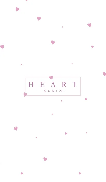 [LINE着せ替え] HEART PINK-SIMPLE.MEKYM 28の画像1