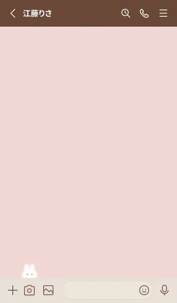 [LINE着せ替え] Simple fluffy rabbit♡babypink10_1の画像2