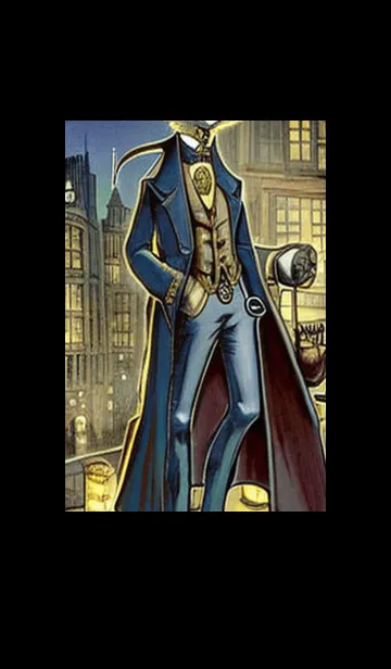 [LINE着せ替え] 猫紳士街_#FD08。の画像1