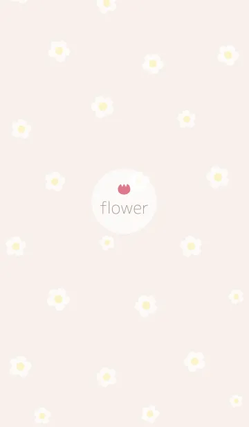 お花<チューリップ>ベージュ.の着せ替えメイン画像