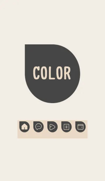 [LINE着せ替え] brown color J27の画像1