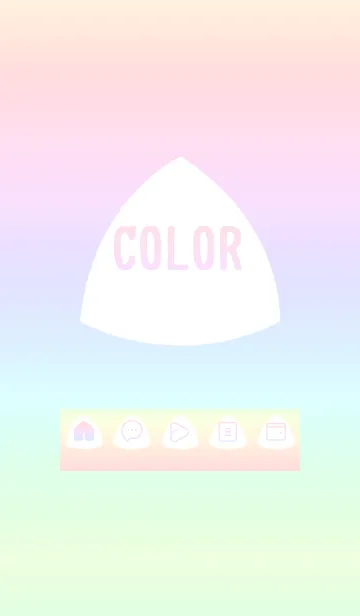 [LINE着せ替え] bw color rainbow L02の画像1