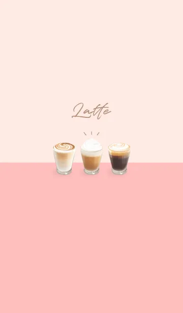 [LINE着せ替え] Latte 001 - 06-02 ピンクの画像1