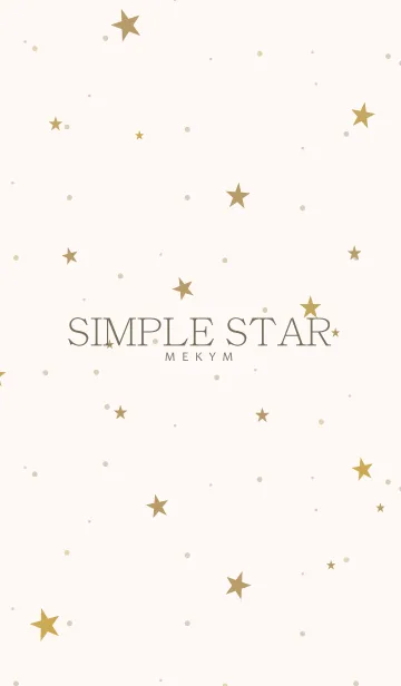 [LINE着せ替え] SIMPLE STAR NATURAL YELLOW.MEKYM 19の画像1