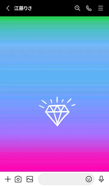 [LINE着せ替え] グラデーション ダイアモンド  253の画像2