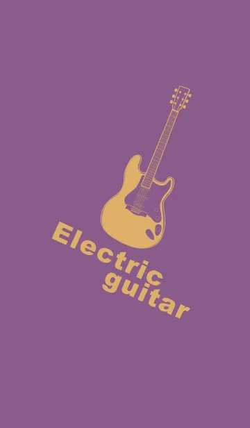 [LINE着せ替え] ELECTRIC GUITAR CLR 古代紫の画像1