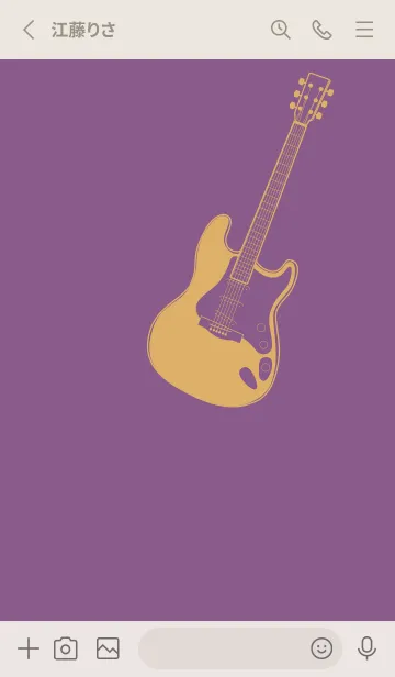 [LINE着せ替え] ELECTRIC GUITAR CLR 古代紫の画像2