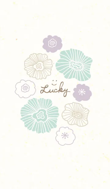 [LINE着せ替え] 北欧風お花4の画像1