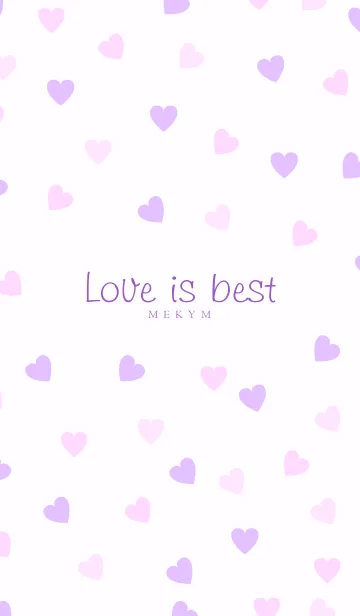 [LINE着せ替え] Love is best - PURPLE PINK 12の画像1