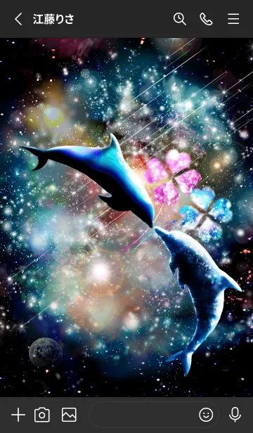 [LINE着せ替え] Space Dolphin14の画像2