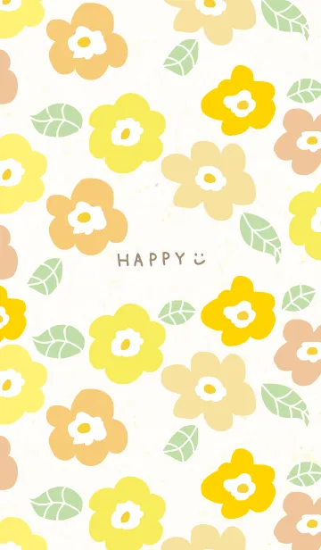 [LINE着せ替え] かわいい花と葉っぱ24の画像1