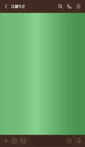 [LINE着せ替え] Simple Gradation -GlossyGreen 16-の画像2