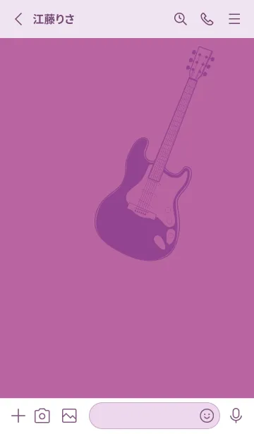 [LINE着せ替え] ELECTRIC GUITAR CLR ディープモーベットの画像2