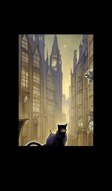 [LINE着せ替え] 猫紳士街_#FE116。の画像1