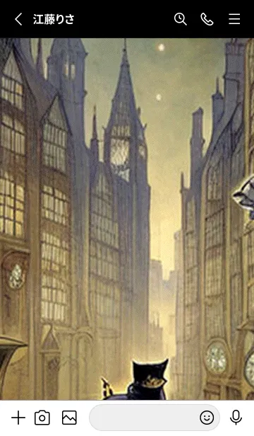 [LINE着せ替え] 猫紳士街_#FE116。の画像2