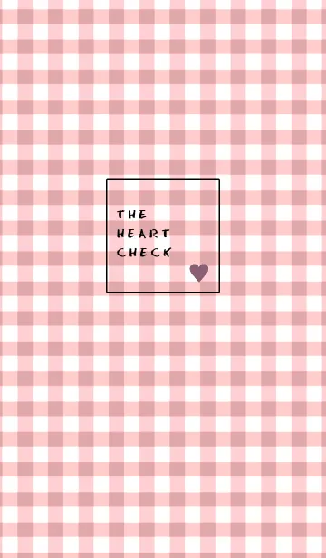 [LINE着せ替え] ザ ハート チェック .50の画像1